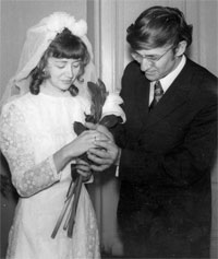 1973 год. На церемонии бракосочетания