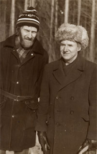 1985 год. Вячеслав Петрович с сыном Юрием